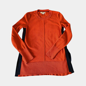 Boden Logan Pullover Crewneck Wool Sweater Orange Size XS